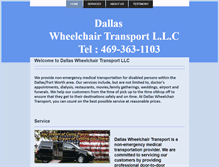 Tablet Screenshot of dallaswheelchairtransport.com